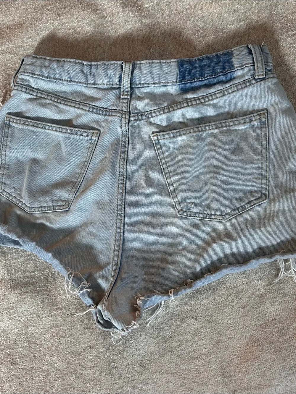 Wild Fable Light Blue High-Waist Distressed Denim Shorts